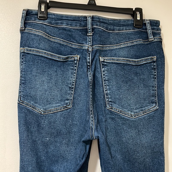 We the free high waist raw hem ankle denim - Picture 4 of 5